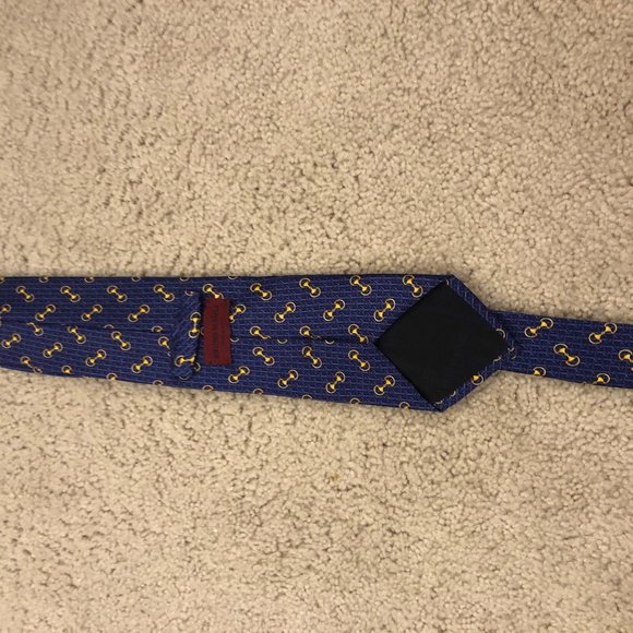 Mint condition blue Bruno Magli tie - Picture 2 of 3